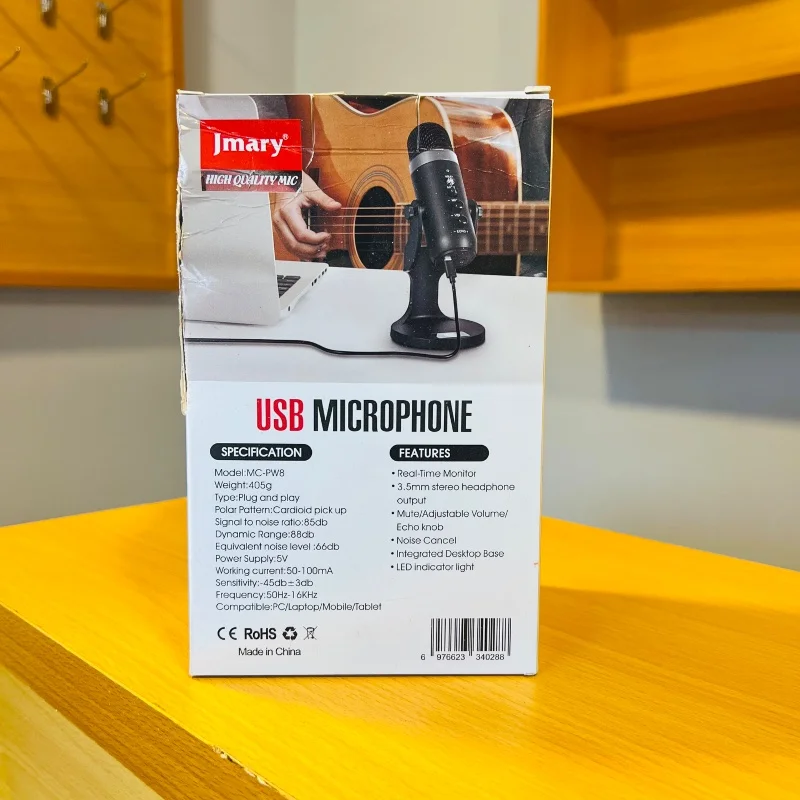 Jmary MC-PW8 – Microphone USB pour Podcast, Gaming & Streaming 4