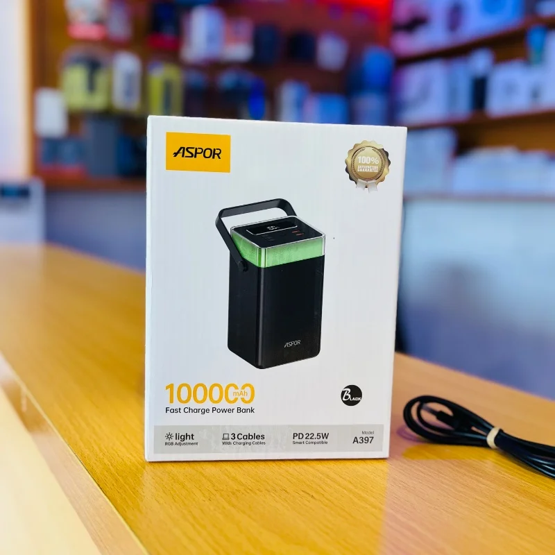 Power Bank 100 000 mAh - ASPOR A397  6