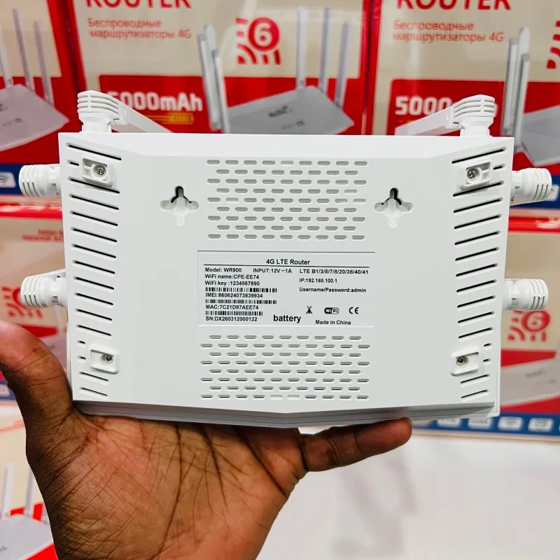 Routeur Wi-Fi 4G/5G WR900 – Wi-Fi 6 | Batterie 5000 mAh 5