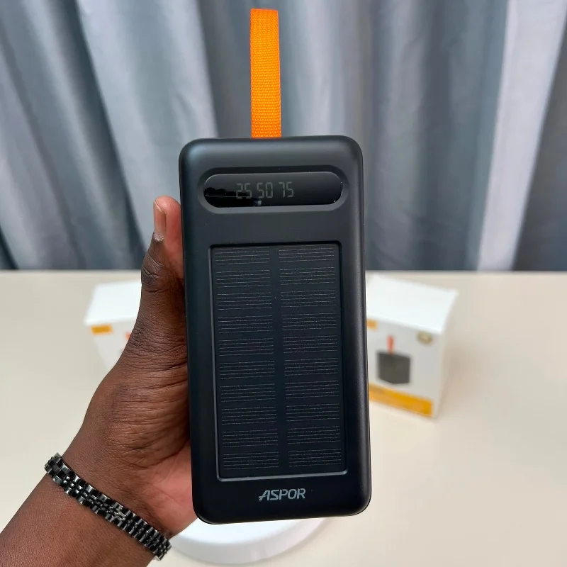 Power Bank Solaire 80 000 mAh - ASPOR A377  4