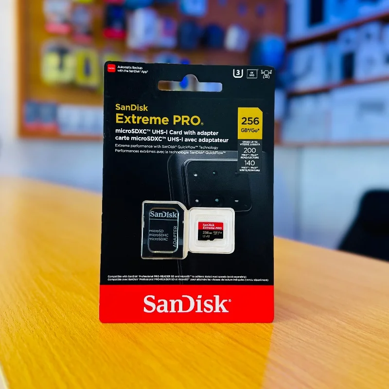 Carte Mémoire SanDisk Extreme PRO microSDXC 256 Go – UHS-I avec Adaptateur SD 2