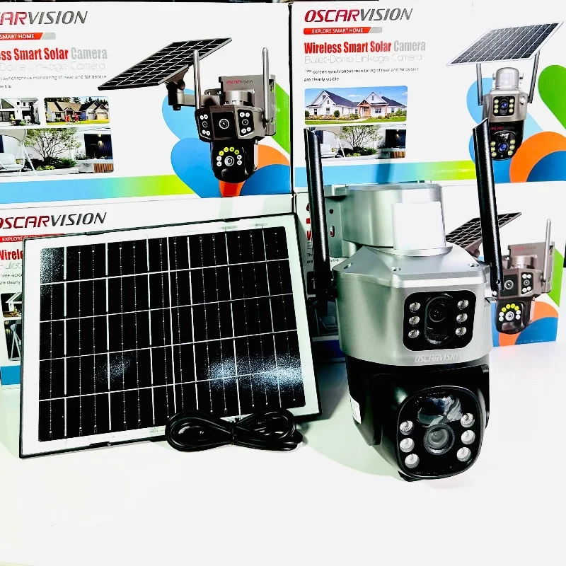OscarVision – Wifi Caméra de Surveillance Solaire Sans Fil Double Caméra 6