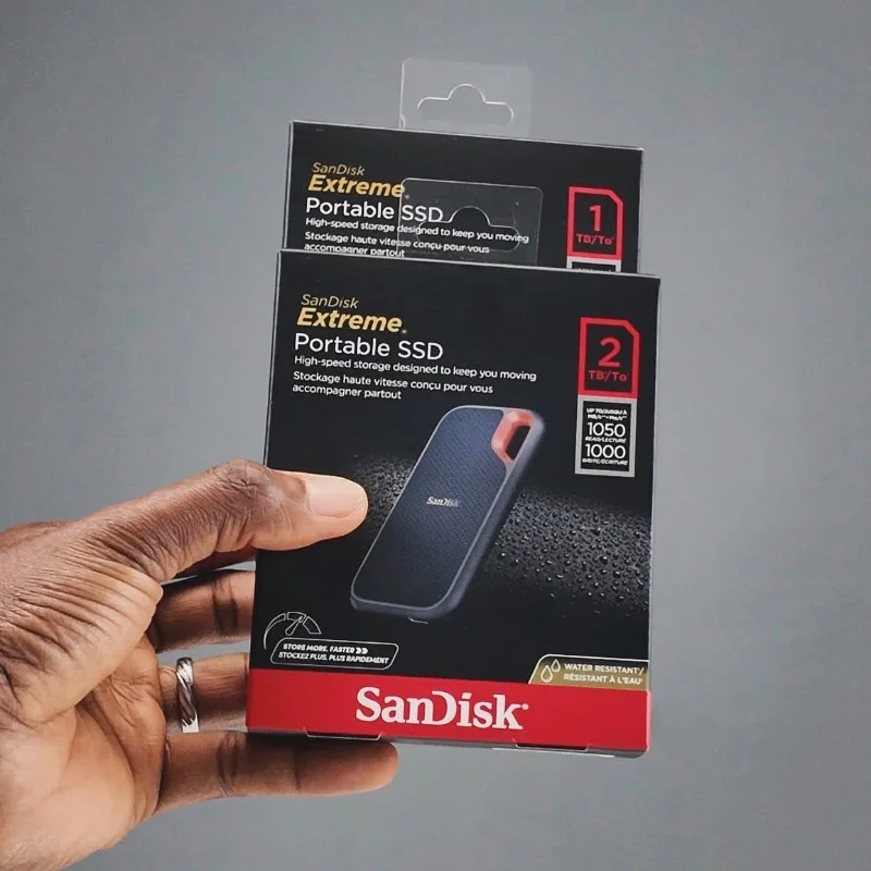 SanDisk Extreme Portable SSD – 1To & 2To SSD Externe Haute Vitesse