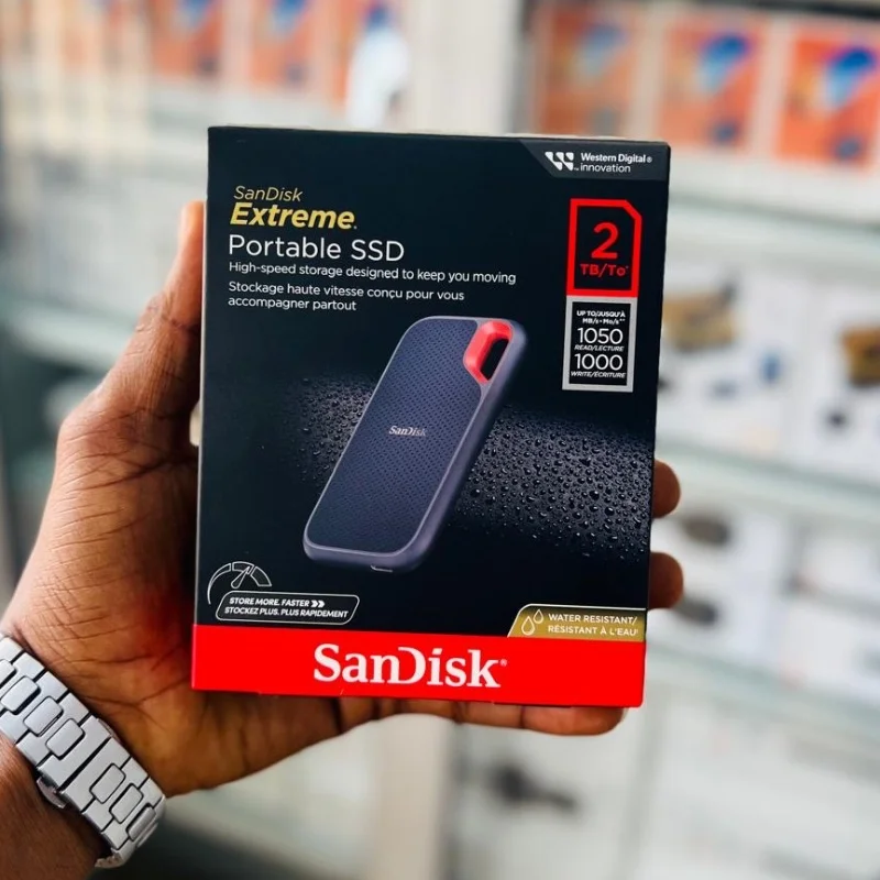 SanDisk Extreme Portable SSD – 1To & 2To SSD Externe Haute Vitesse 3