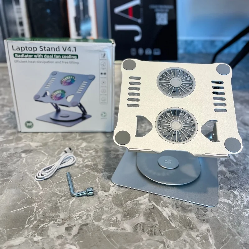 Laptop Stand V4.1 – Support PC Rotatif Portable avec Double Ventilateur 3