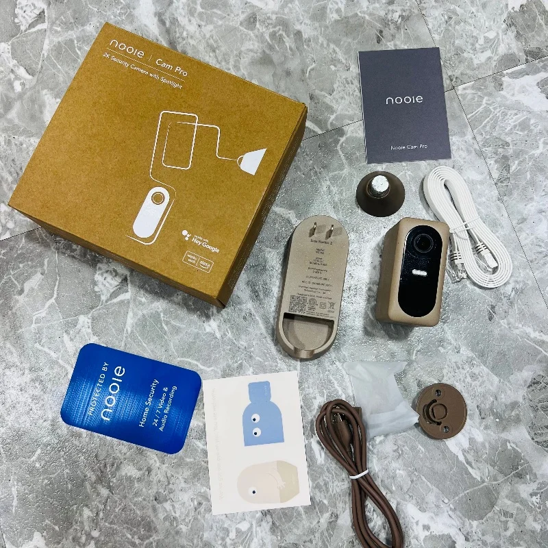 Nooie kit de 1Cam Pro 2K – Caméra de Sécurité Extérieure Sans Fil 3