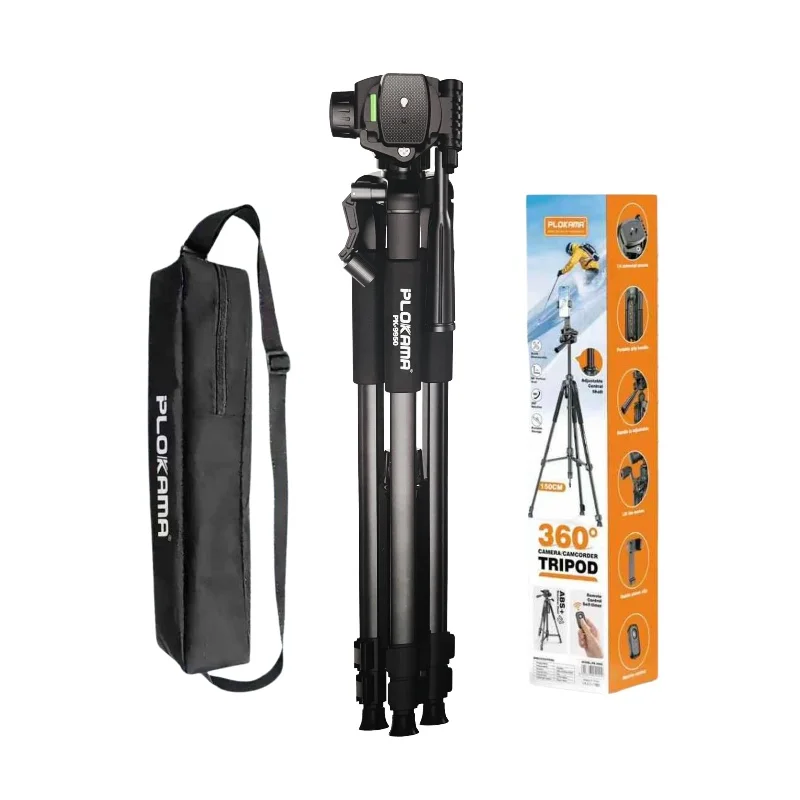 Trépied Caméra/Caméscope PLOKAMA PK-9999 – 2,1 m | Rotation 360°