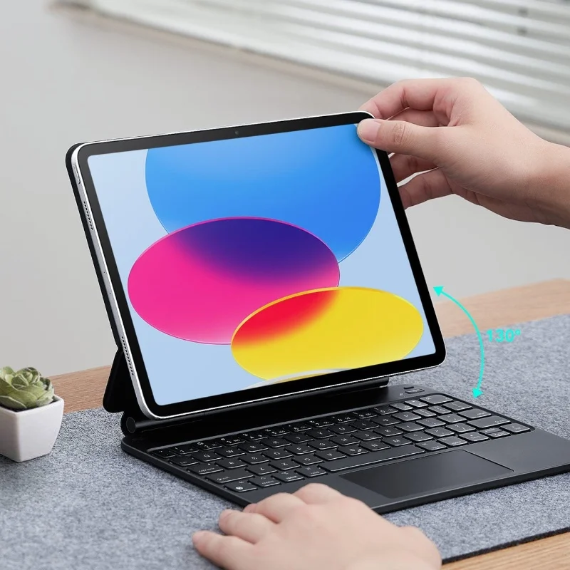 Étui Clavier Magnétique Rétroéclairé pour iPad 10e Génération (10,9”) 2