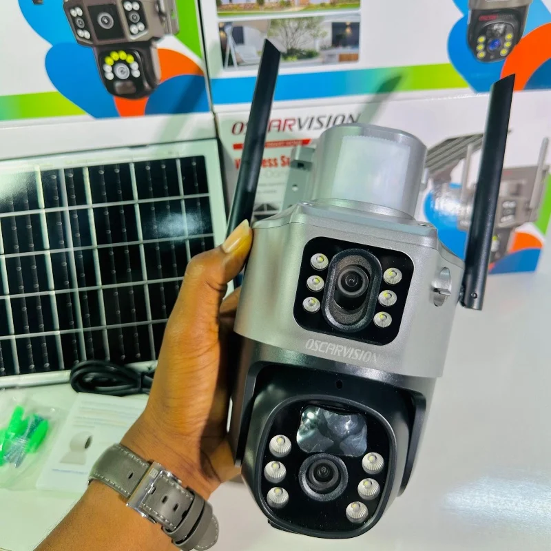 OscarVision – Wifi Caméra de Surveillance Solaire Sans Fil Double Caméra 3