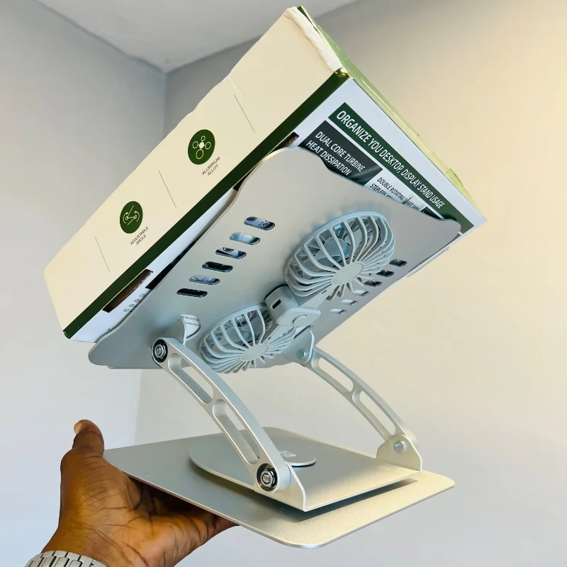 Laptop Stand V4.1 – Support PC Rotatif Portable avec Double Ventilateur 4