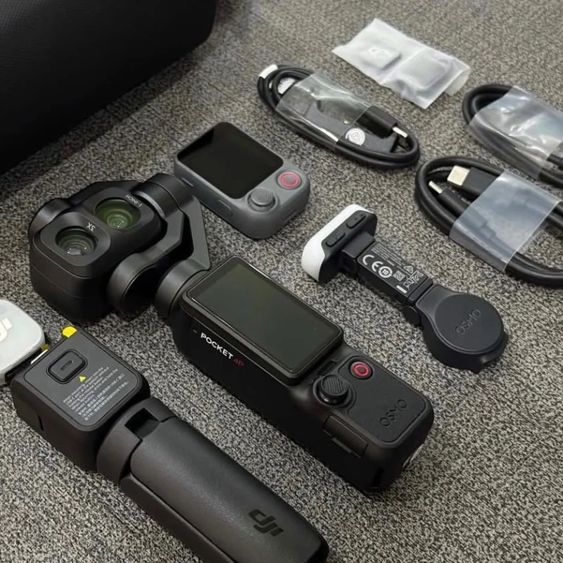 DJI Osmo Pocket 4P Vlog Combo – Caméra de Poche Stabilisée 4K 3