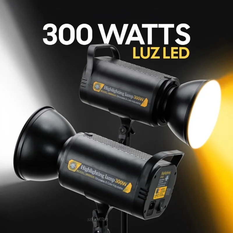 PROJECTEUR LED STUDIO MM8820 300W AVEC TRÉPIED ROBUSTE 2,8 M 2
