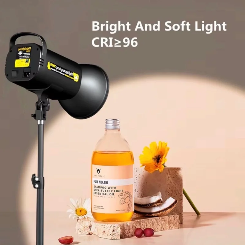 PROJECTEUR LED STUDIO MM8820 300W AVEC TRÉPIED ROBUSTE 2,8 M 6