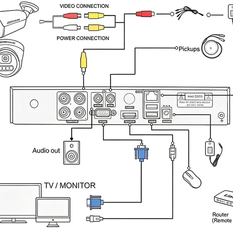 Oscar Vision – Kit de 8 Caméras Vidéosurveillance IP PoE ( 5MP ) 5
