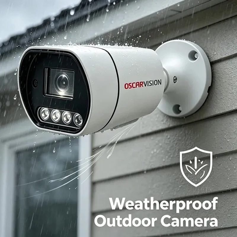 Oscar Vision – Kit de 4 Caméras Vidéosurveillance IP PoE 5MP 3