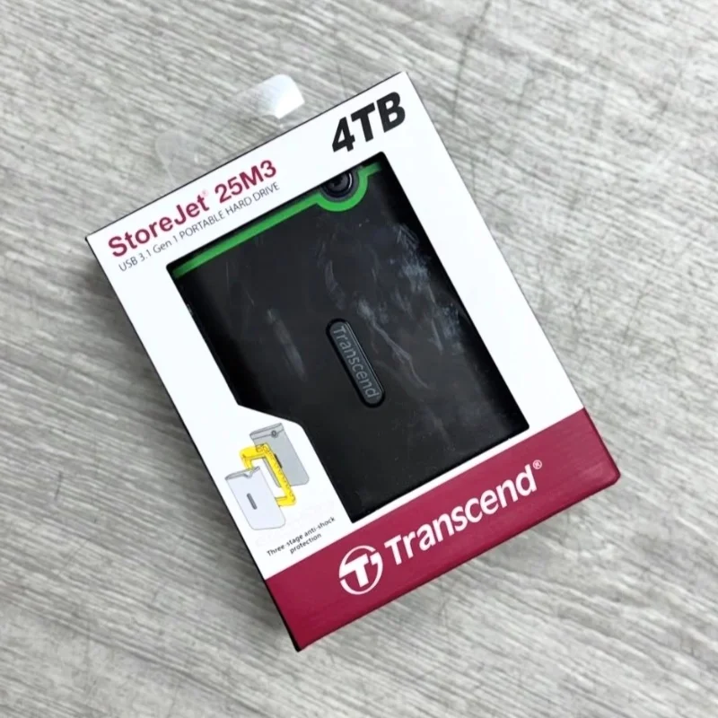 Transcend StoreJet 25M3 – Disque Dur Externe Portable 4To
