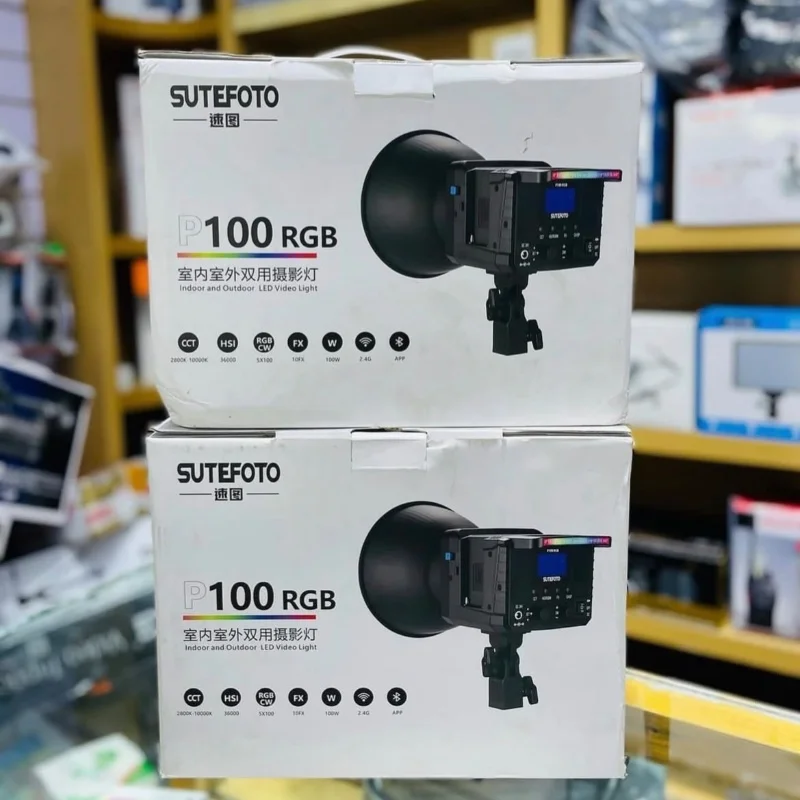 PROJECTEUR LED STUDIO SUTEFOTO P100 RGB