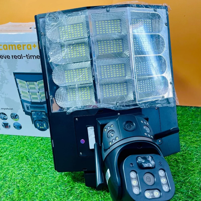 Caméra de Surveillance Solaire AI 2-en-1 avec Éclairage LED 5