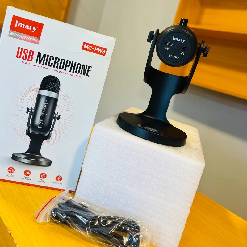 Jmary MC-PW8 – Microphone USB pour Podcast, Gaming & Streaming 3