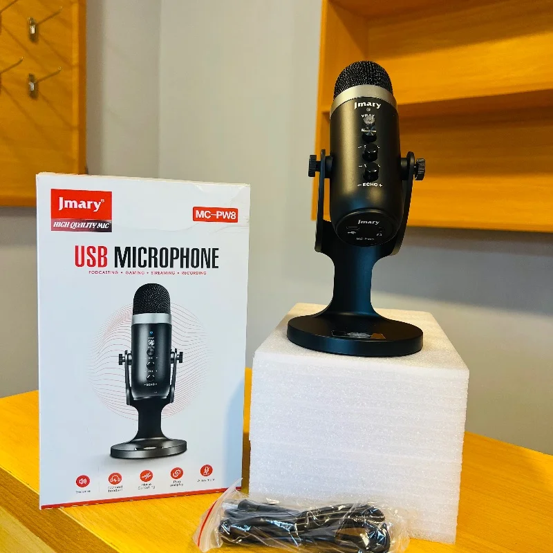 Jmary MC-PW8 – Microphone USB pour Podcast, Gaming & Streaming 6