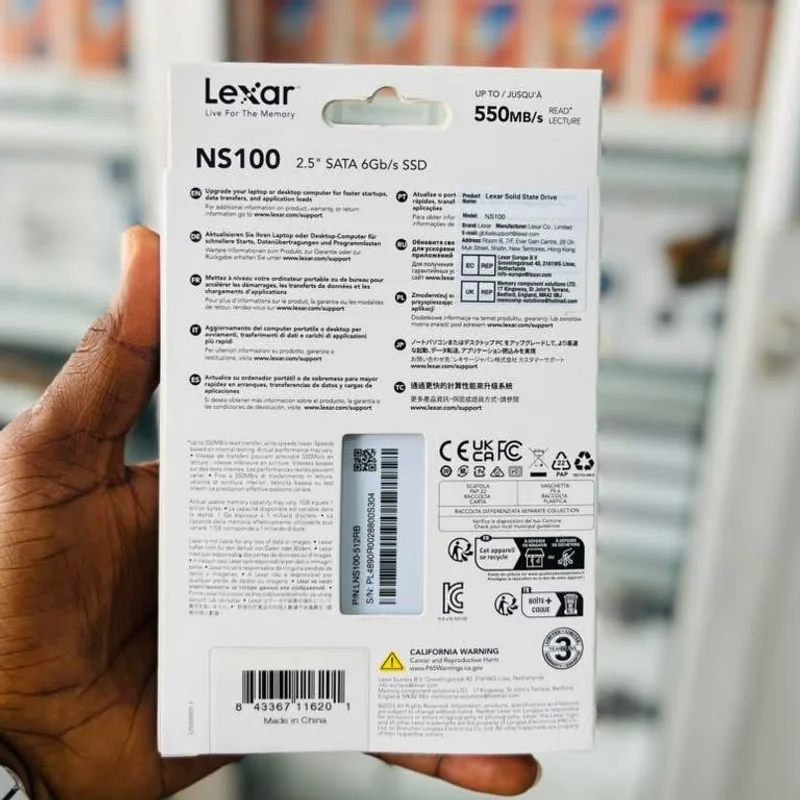 Lexar NS100 – SSD SATA III 2,5” - 512Go  2