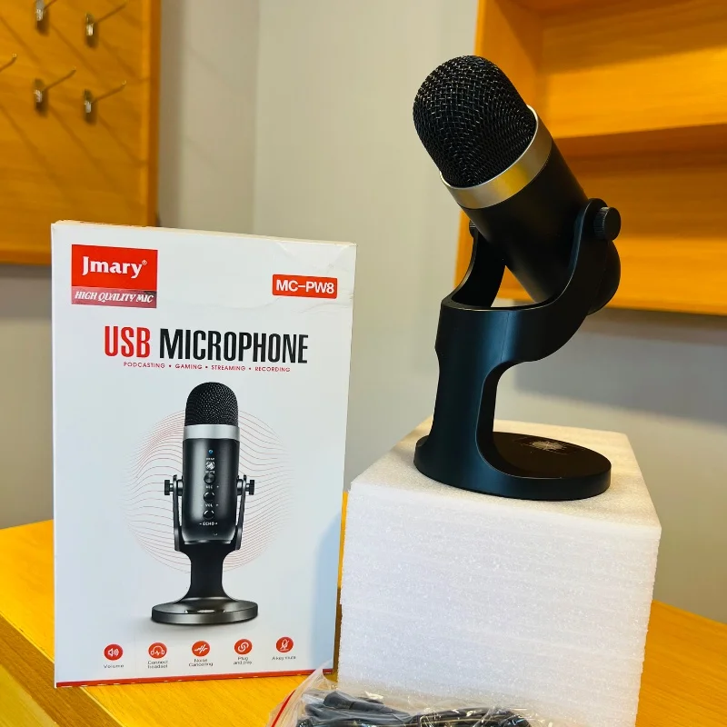 Jmary MC-PW8 – Microphone USB pour Podcast, Gaming & Streaming 5