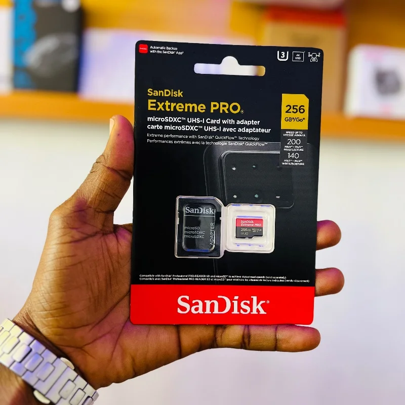 Carte Mémoire SanDisk Extreme PRO microSDXC 256 Go – UHS-I avec Adaptateur SD 5