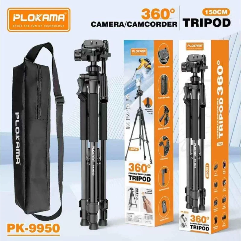 Trépied Caméra/Caméscope PLOKAMA PK-9999 – 2,1 m | Rotation 360° 5