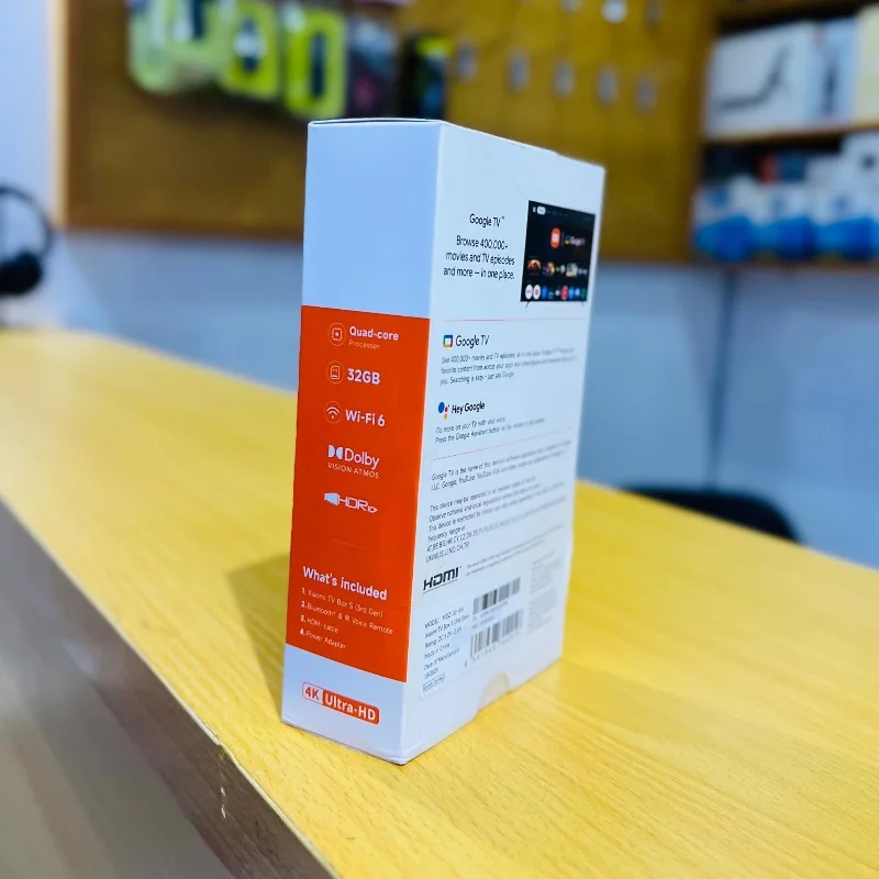 Xiaomi TV Box S (3Gen ) 4K Ultra HD – Google TV 5