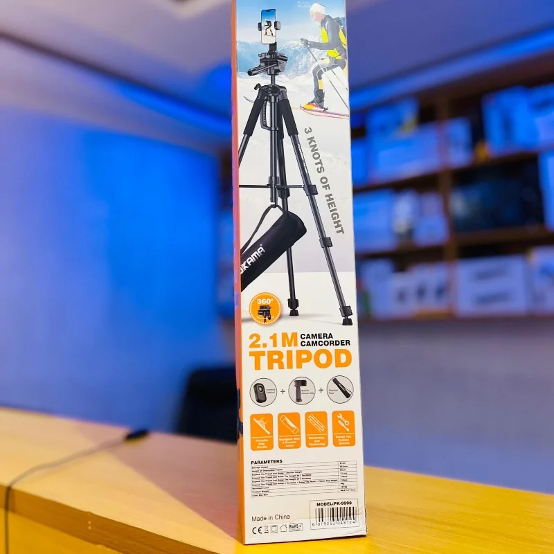 Trépied Caméra/Caméscope PLOKAMA PK-9999 – 2,1 m | Rotation 360° 4