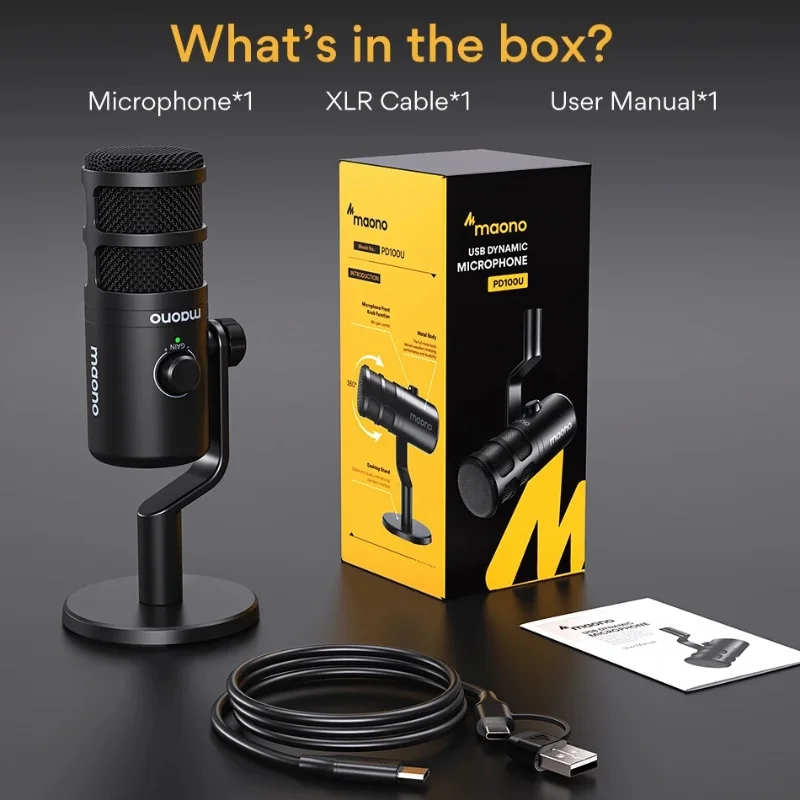 Maono PD100U – Micro Podcast 